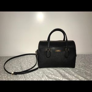 Kate Spade black leather shoulder crossbody bag